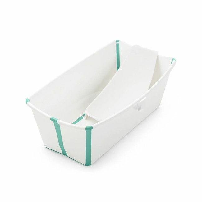 Stokke Flexi Bath + Newborn Support White Aqua 531505