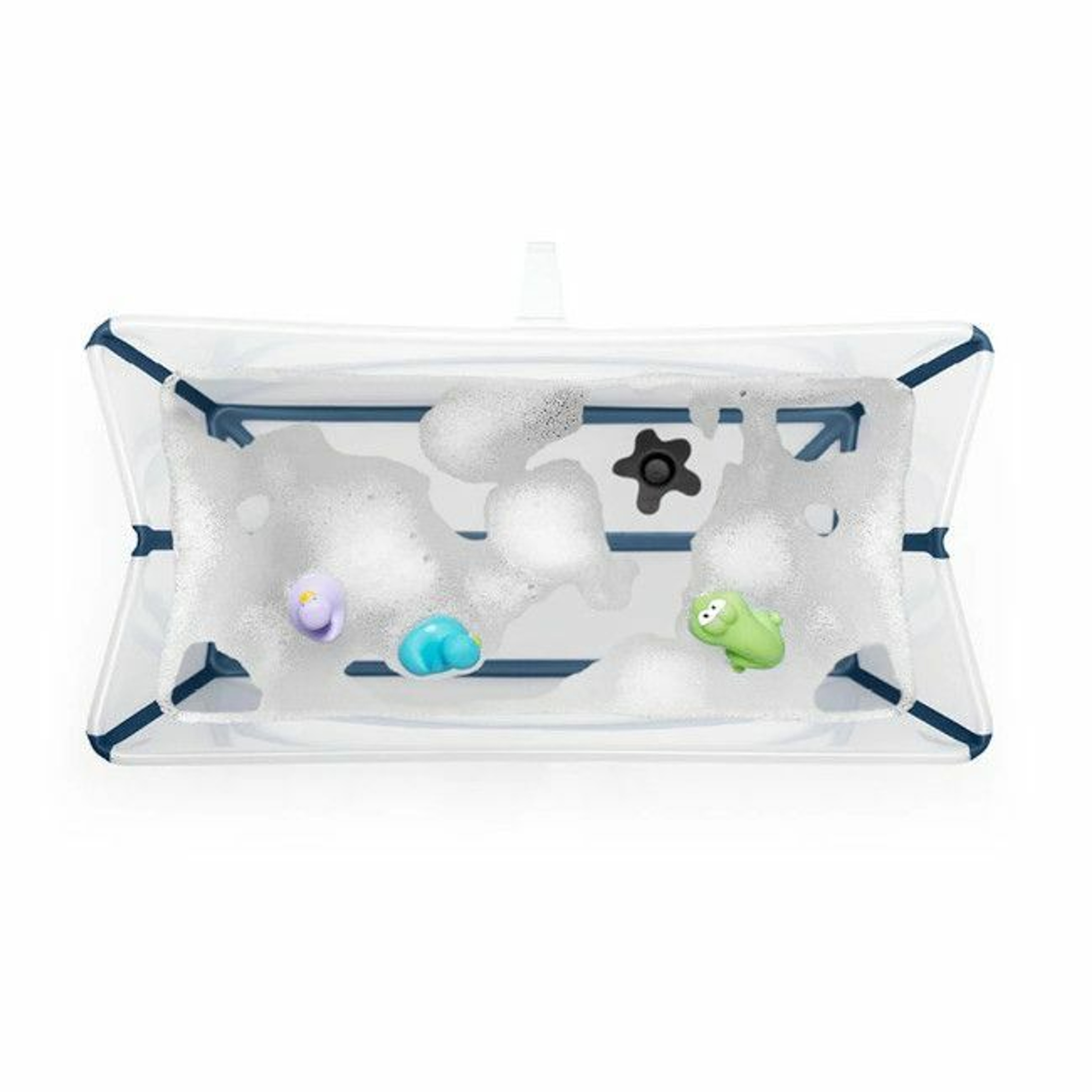 Stokke Banheira Flexi Bath XL + Suporte Recém-Nascido Transparent Blue