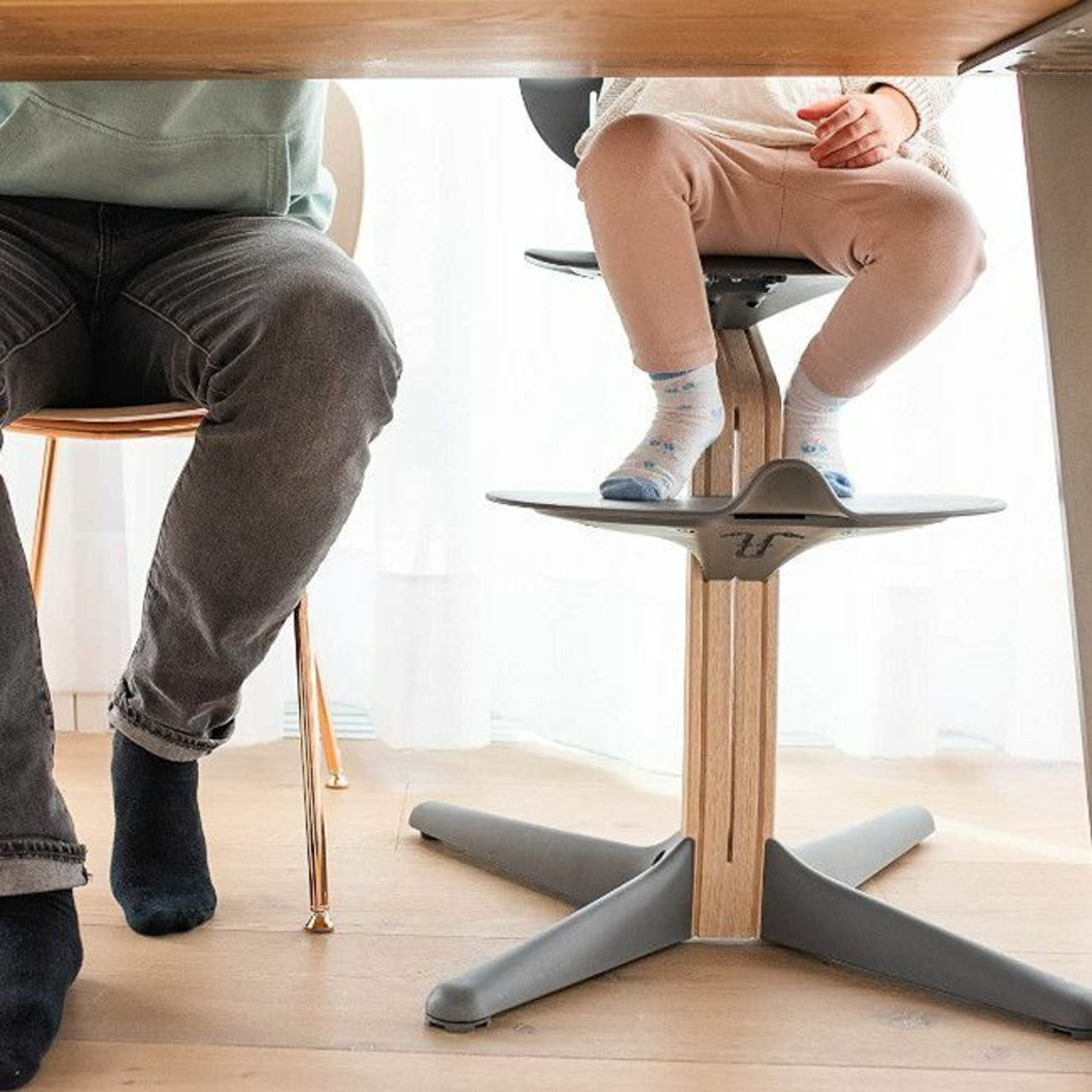 Stokke Cadeira de Papa Nomi Madeira de Carvalho Navy 626605