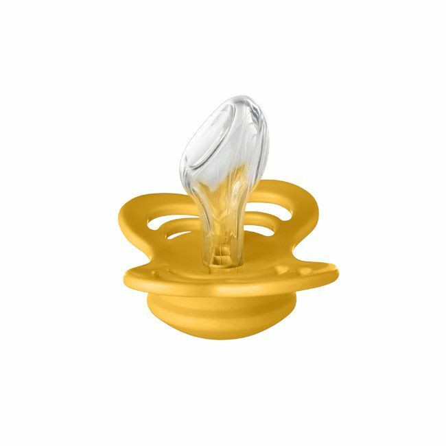 BIBS 2 Chupetas Couture Silicone Anatómica Honey Bee/Olive 0-6M