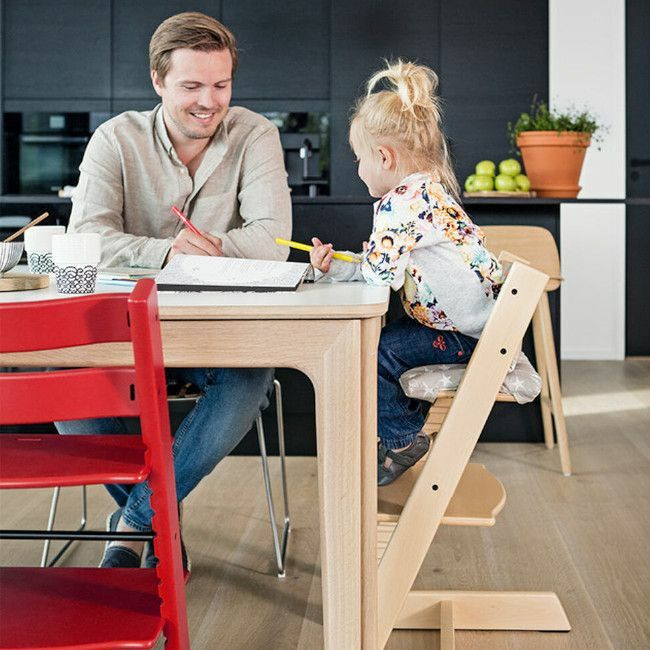 Stokke Cadeira de Papa Tripp Trapp Madeira de Faia White 100107