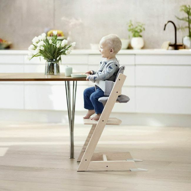 Stokke Cadeira de Papa Tripp Trapp Madeira de Faia Whitewash 100105