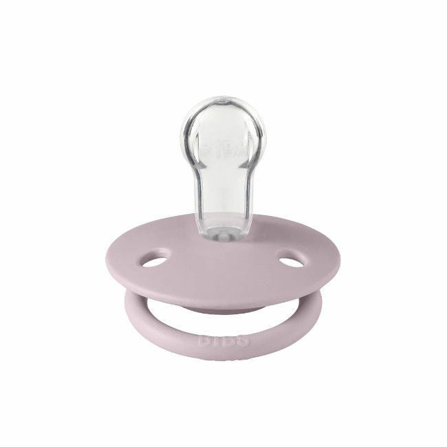 BIBS 2 Chupetas De Lux Silicone Redonda Dusky Lilac/Heather 0-3 Anos
