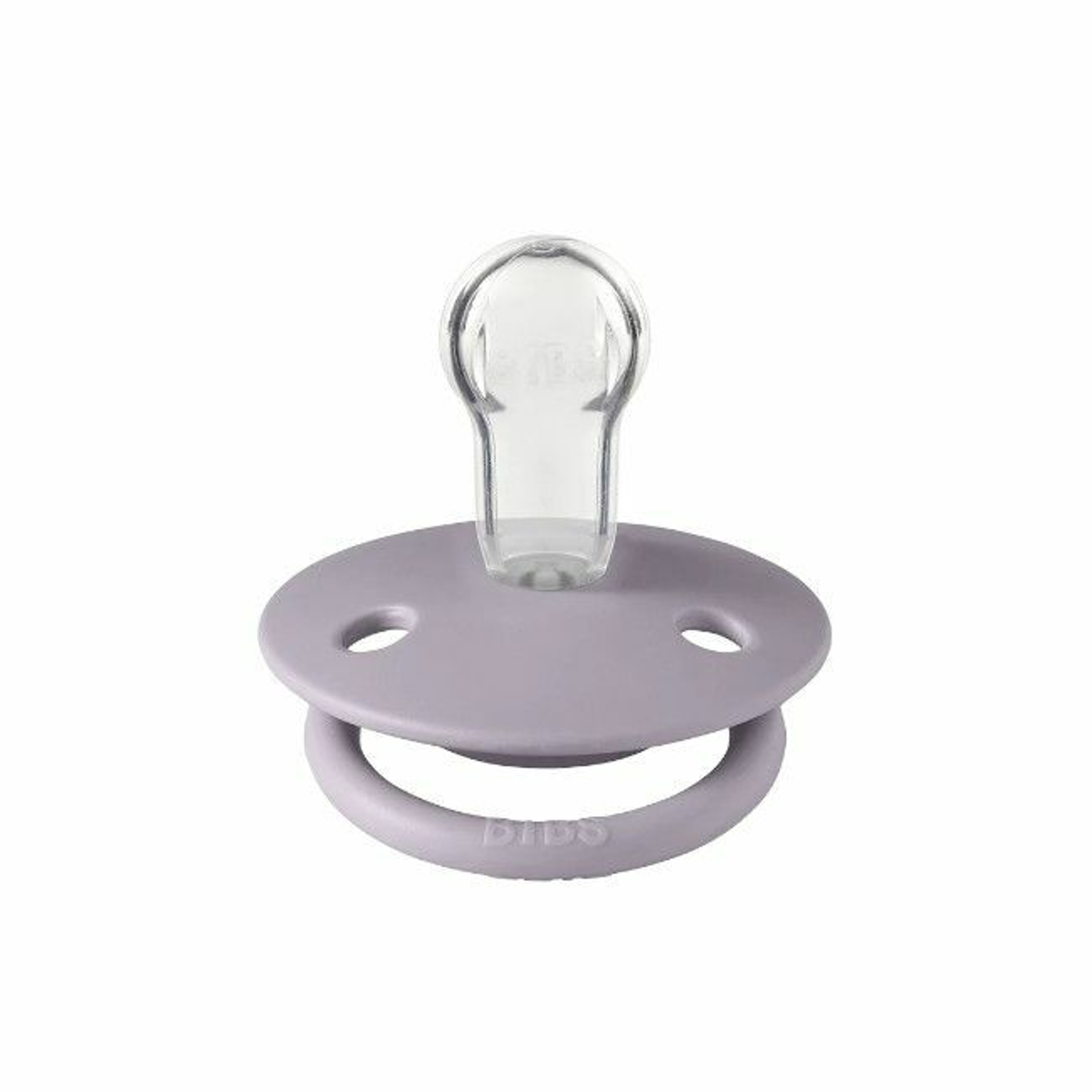 BIBS 2 Chupetas De Lux Silicone Redonda Fossil Grey/Mauve 0-3 Anos