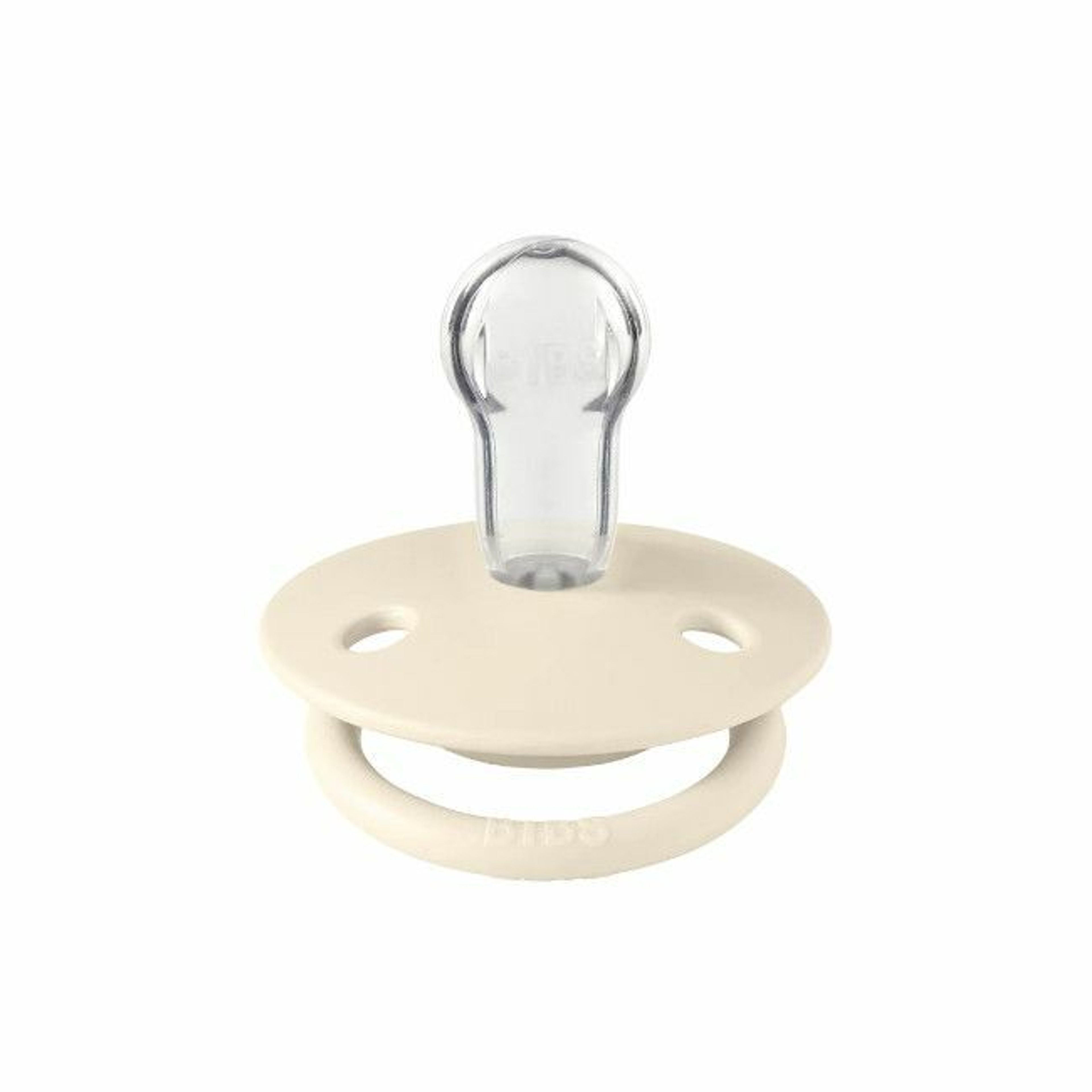 BIBS 2 Chupetas De Lux Silicone Redonda Ivory/Baby Pink 0-3 Anos