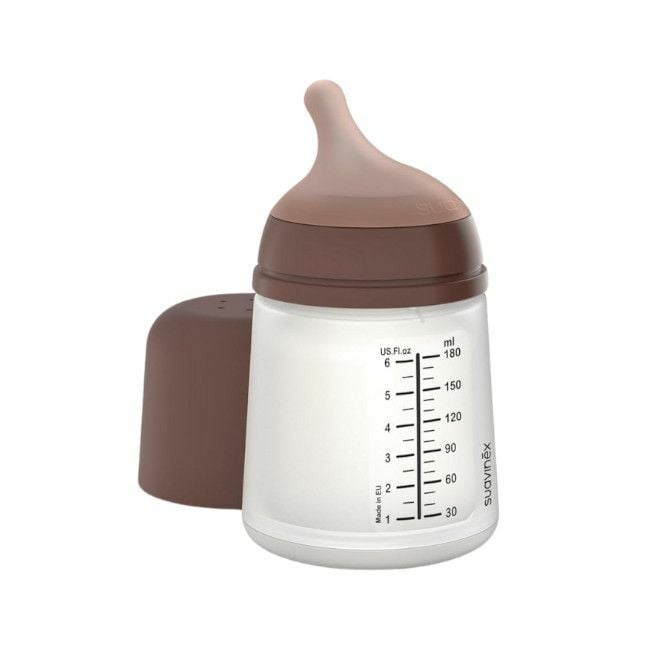 Suavinex Conjunto de Nascimento Zero.Zero Biberão 180ml + Chupeta -2-2M Deep