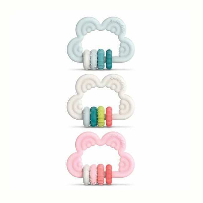 Suavinex Mordedor Didático Etapa 3 Nuvem Rosa +6M