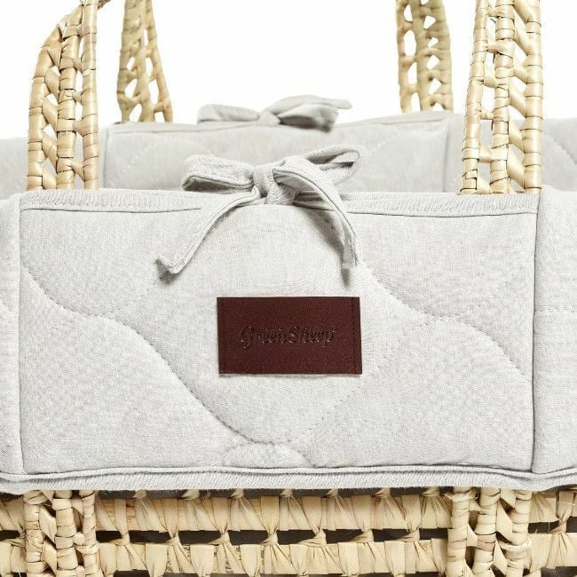 The Little Green Sheep Alcofa Moisés + Suporte Algodão Dove FNB010F