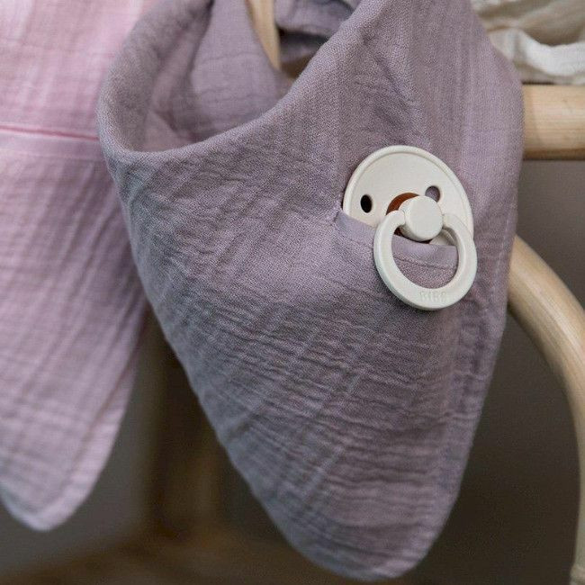BIBS Babete Bandana Algodão Dusky Lilac