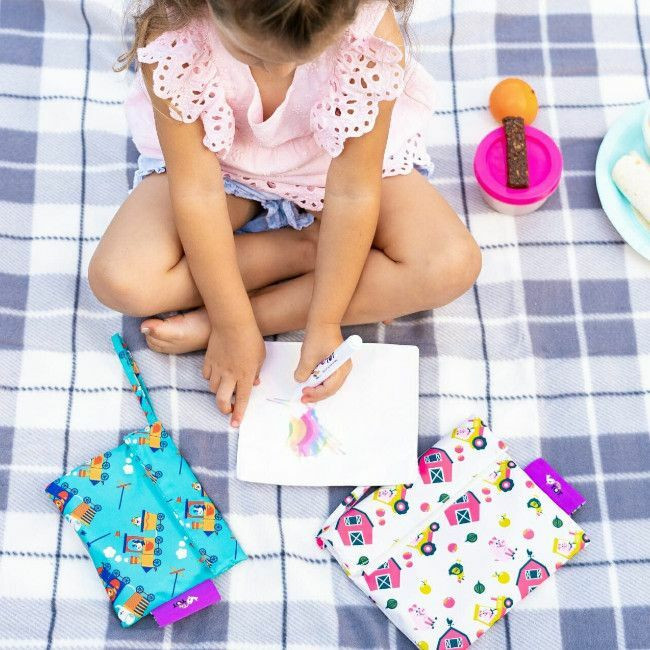 Tidy Tot Pacotes Reutilizáveis Snack & Doodle Farmyard/Trains SNDFM