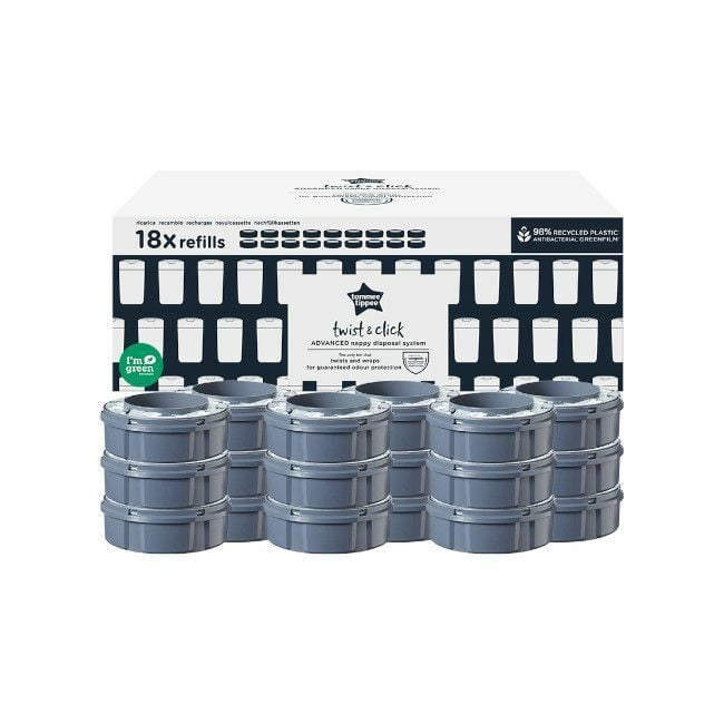 Tommee Tippee 18 Recycled Refills Sangenic Twist & Click 85101102