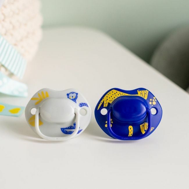 Tommee Tippee 2 Chupetas Moda Midnight Jungle Azul/Branco 6-18M