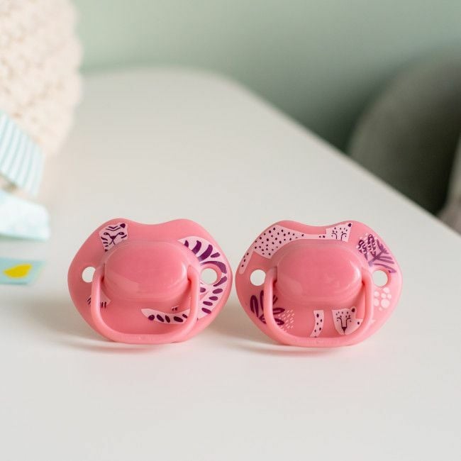 Tommee Tippee 2 Chupetas Moda Midnight Jungle Rosa 0-6M 43338494