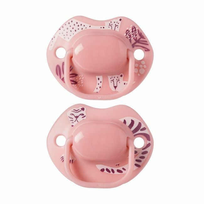 Tommee Tippee 2 Chupetas Moda Midnight Jungle Rosa 0-6M 43338494