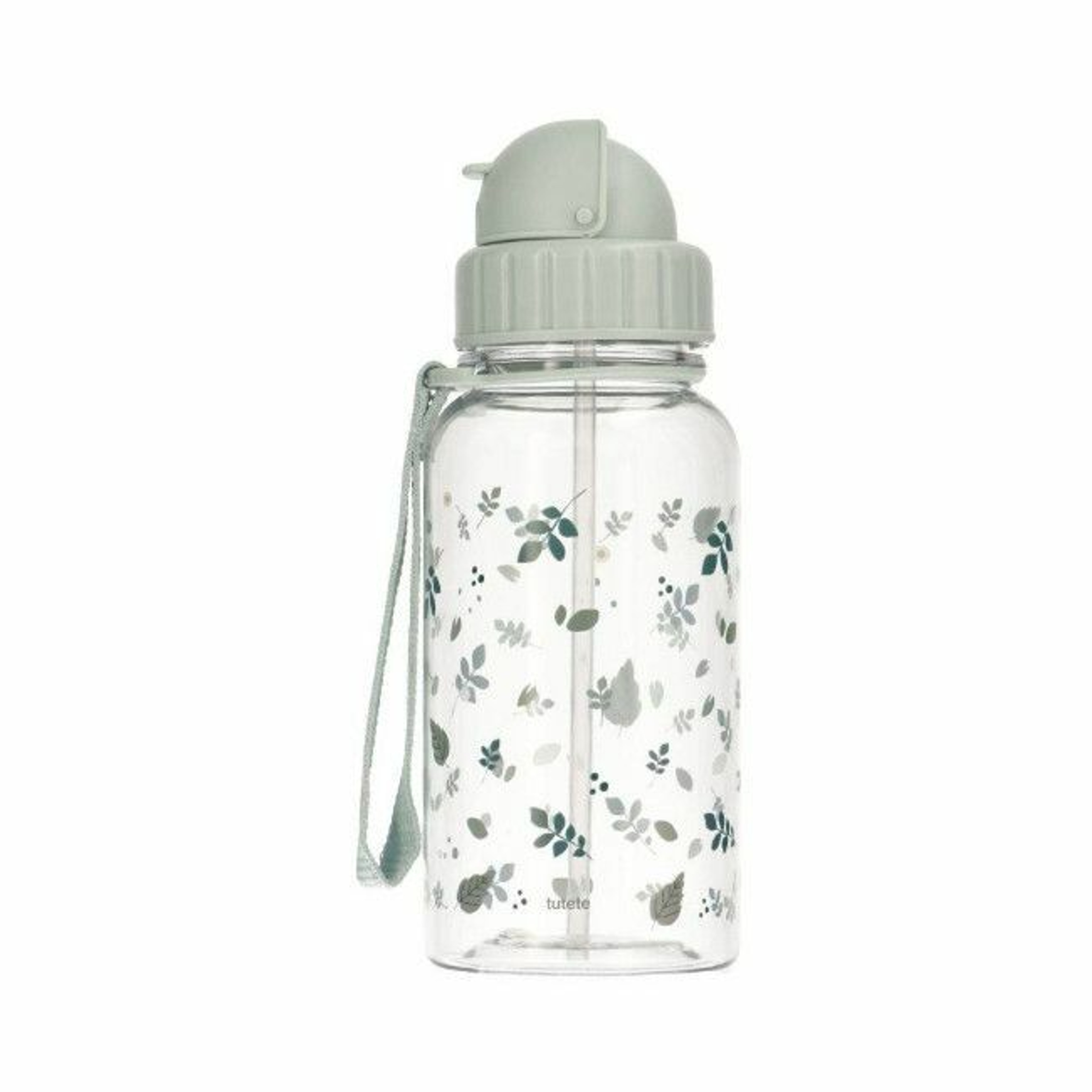 Tutete Straw Bottle 500ml Leaves Sage