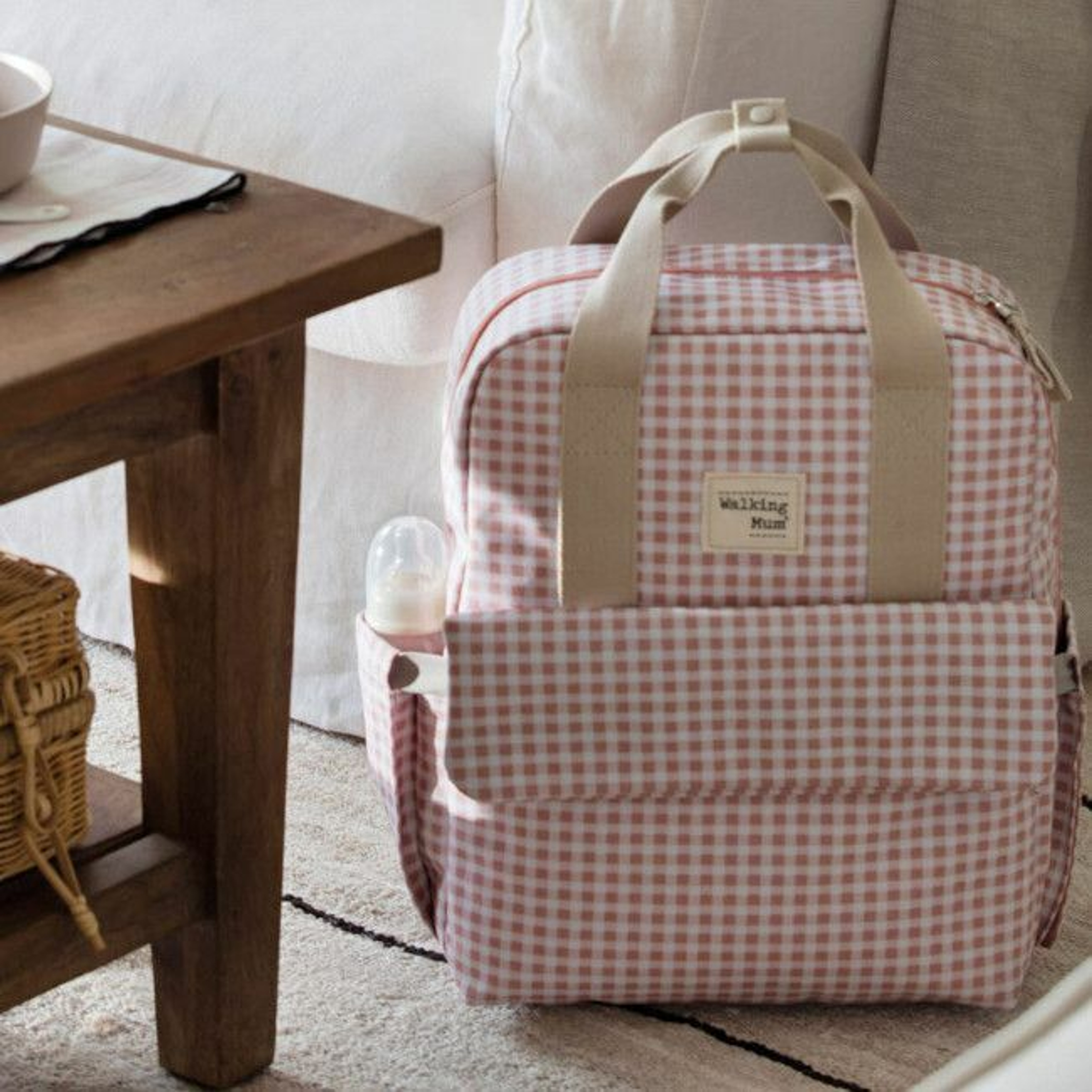 Walking Mum Mochila de Mamã I Love Vichy Rosa 36260