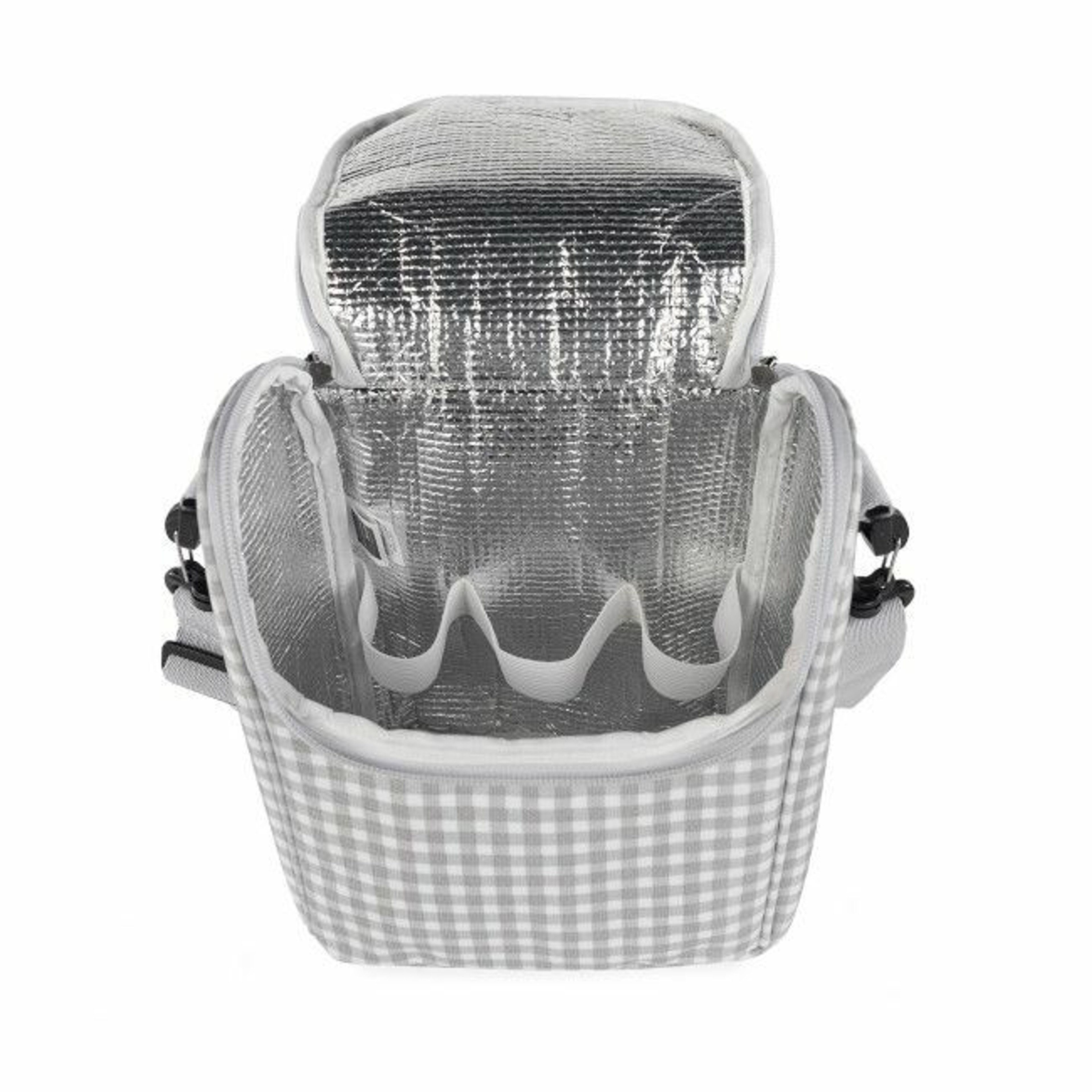 Walking Mum Lancheira Isotérmica I Love Vichy Cinza 1120800086