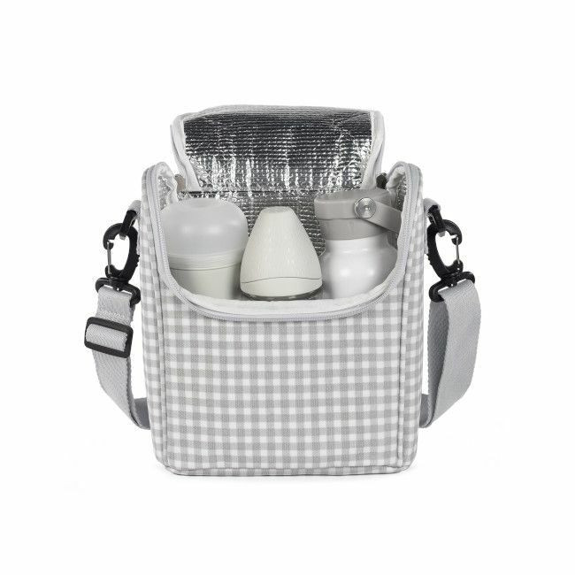 Walking Mum Lancheira Isotérmica I Love Vichy Cinza 1120800086