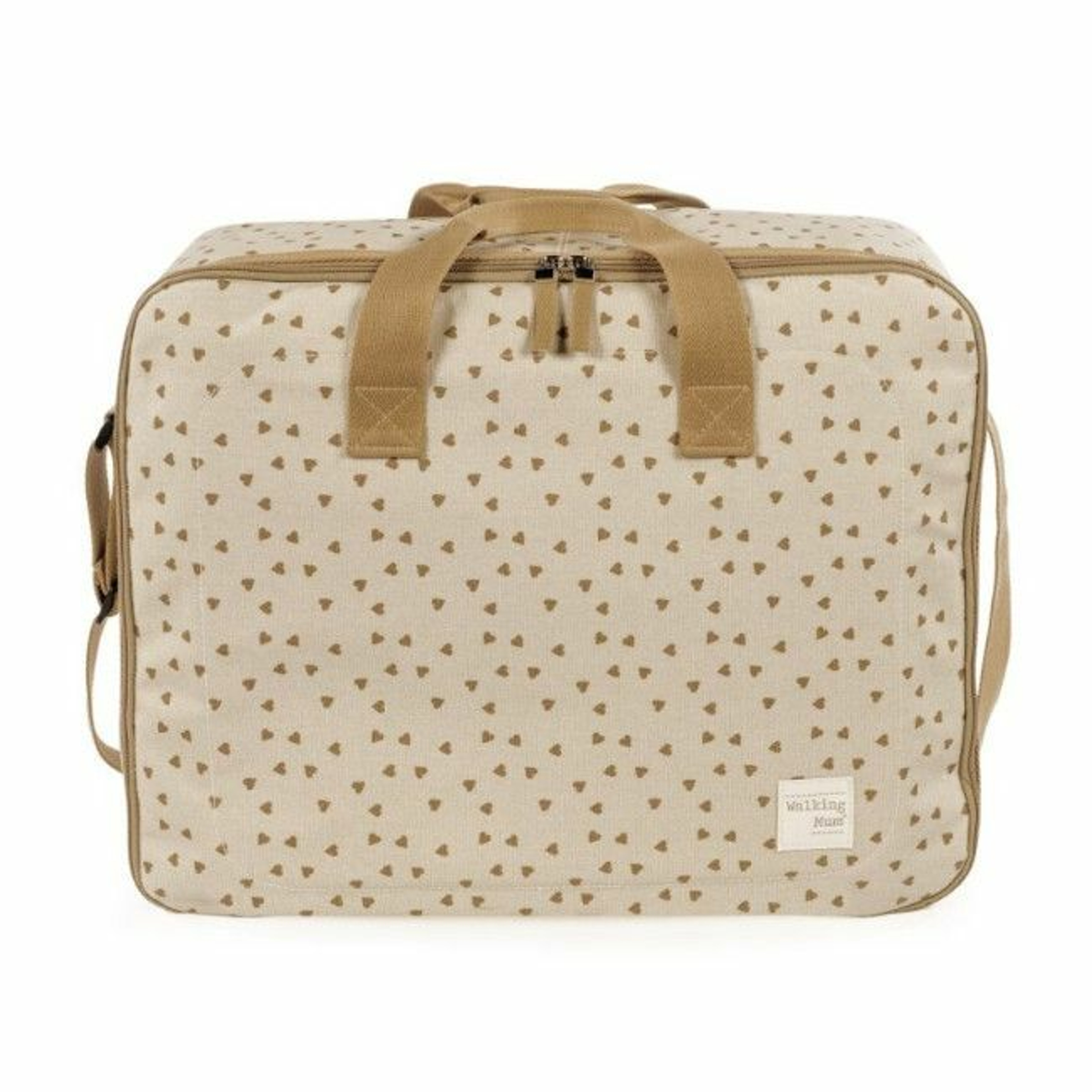 Walking Mum Maternity Bag Poppy Hearts Cinnamon 1120800349