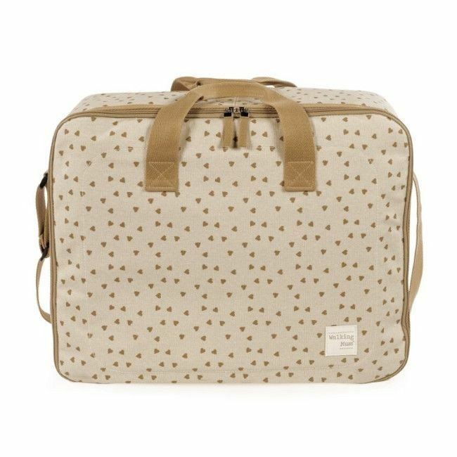 Walking Mum Maternity Bag Poppy Hearts Cinnamon 1120800349