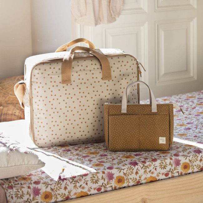 Walking Mum Mala de Maternidade Poppy Hearts Cinnamon 1120800349