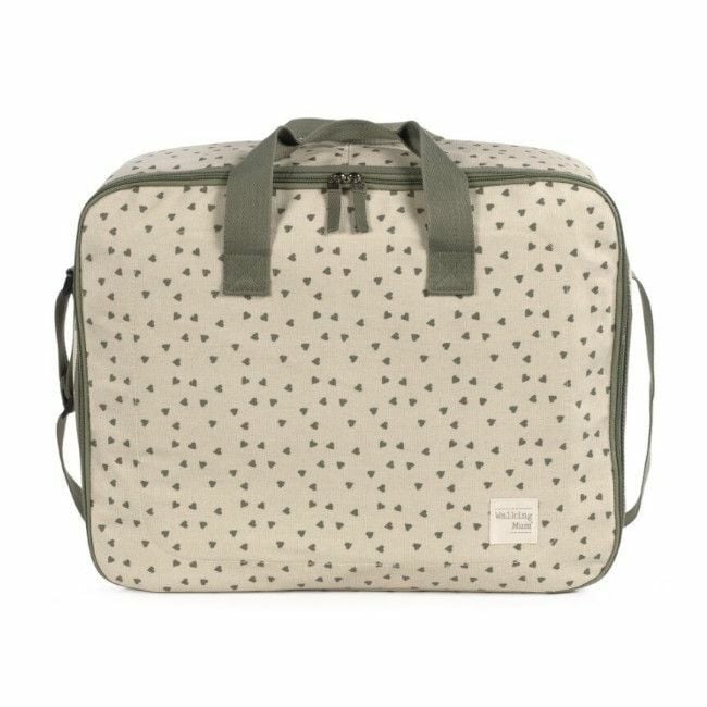 Walking Mum Maternity Bag Poppy Hearts Moss 1120800348