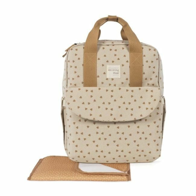 Walking Mum Poppy Hearts Backpack Cinnamon 1120800325