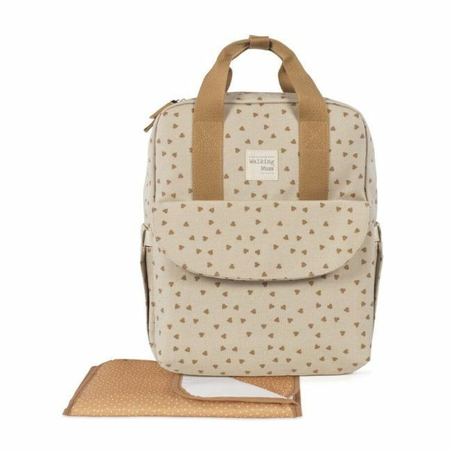Walking Mum Poppy Hearts Backpack Cinnamon 1120800325