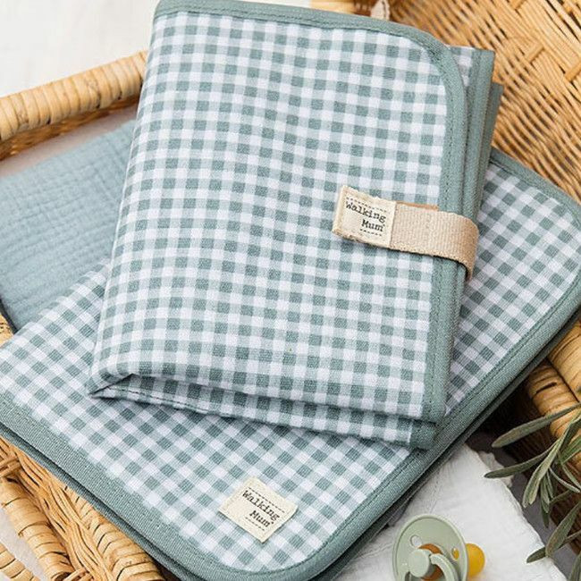 Walking Mum Muda-Fraldas I Love Vichy Verde 36269