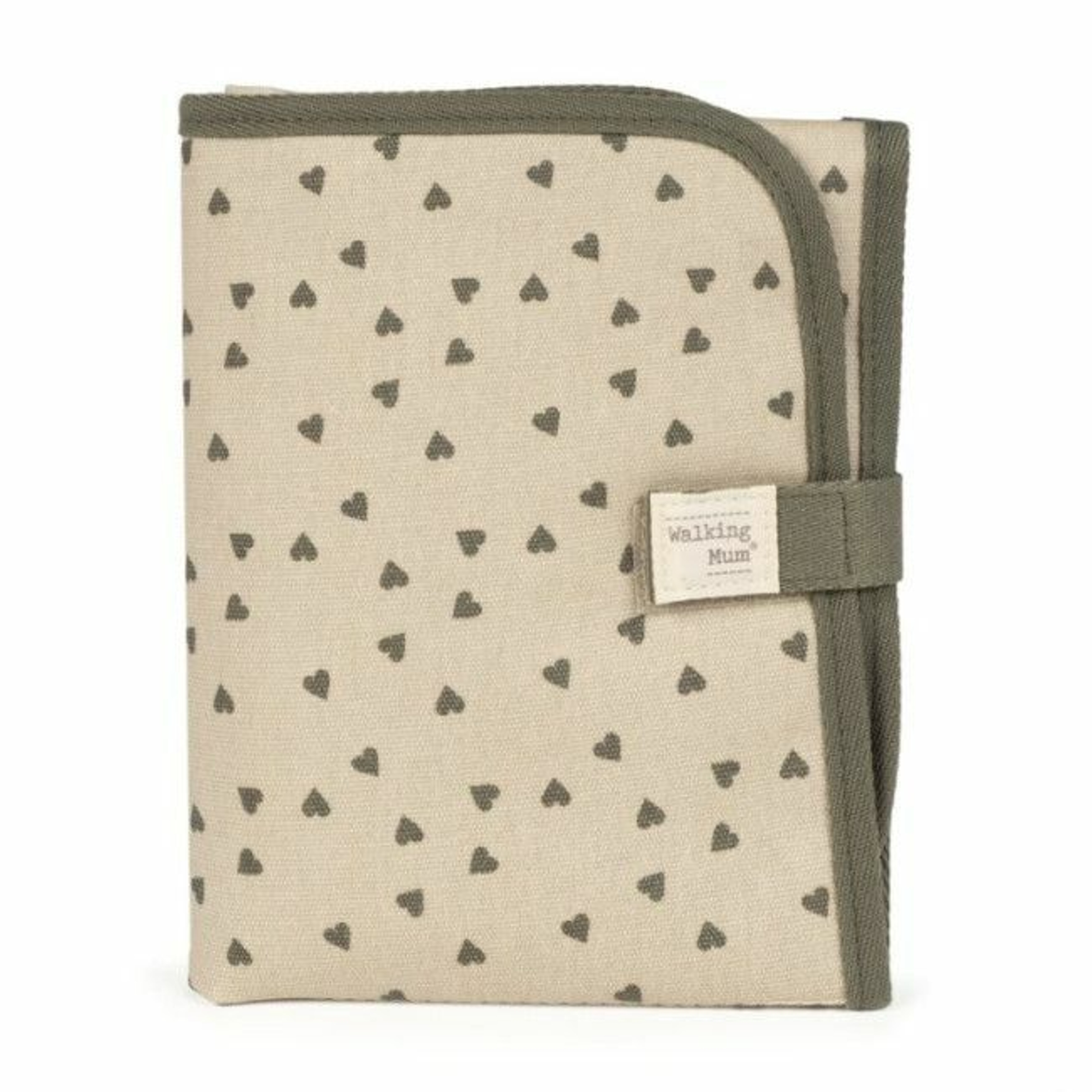 Walking Mum Changing Mat Poppy Hearts Moss 1120800332