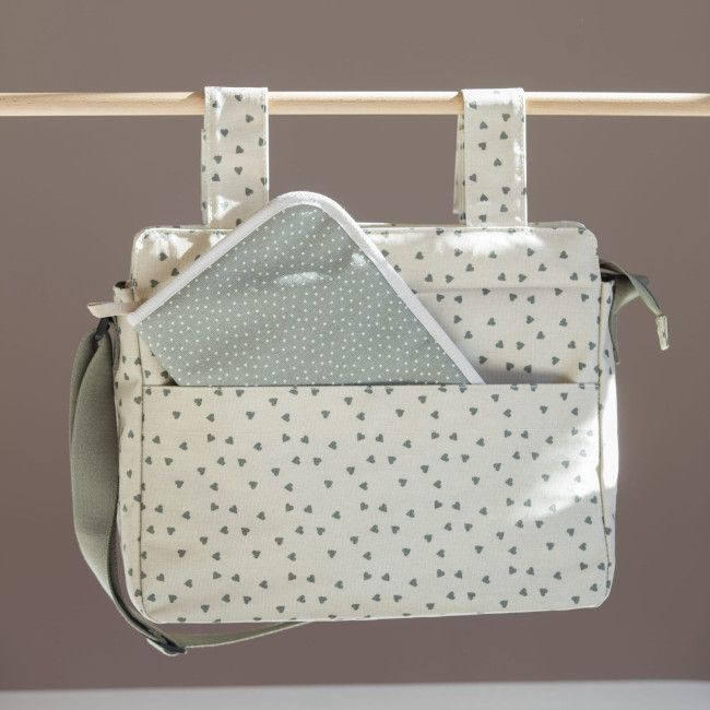 Walking Mum Saco de Carrinho Poppy Hearts Moss 1120800320