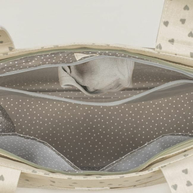 Walking Mum Saco de Carrinho Poppy Hearts Moss 1120800320