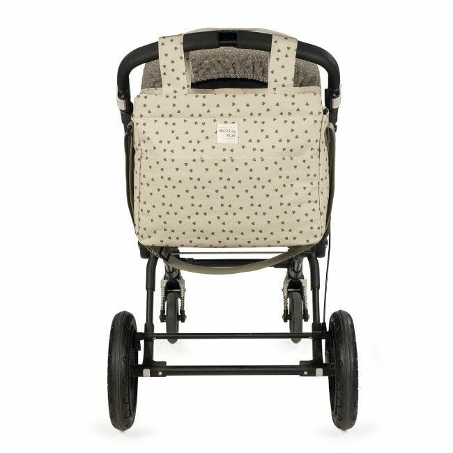 Walking Mum Saco de Carrinho Poppy Hearts Moss 1120800320