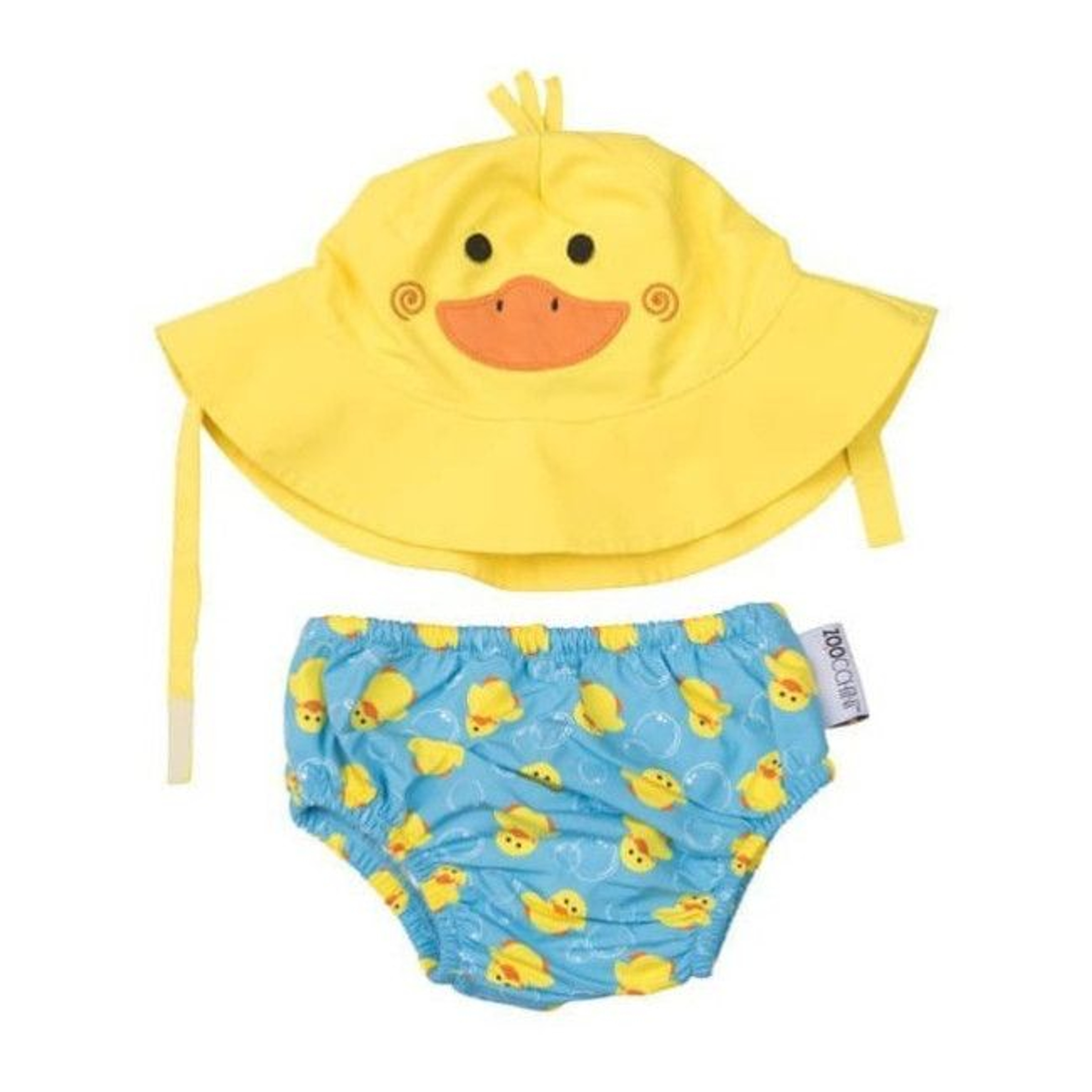 Zoocchini Swim Nappy + Hat Duckling 12-24M