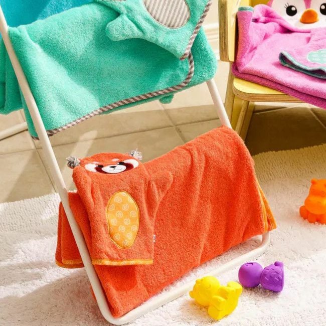 Zoocchini Toalha para Bebé Panda Vermelho ZOO-003-032