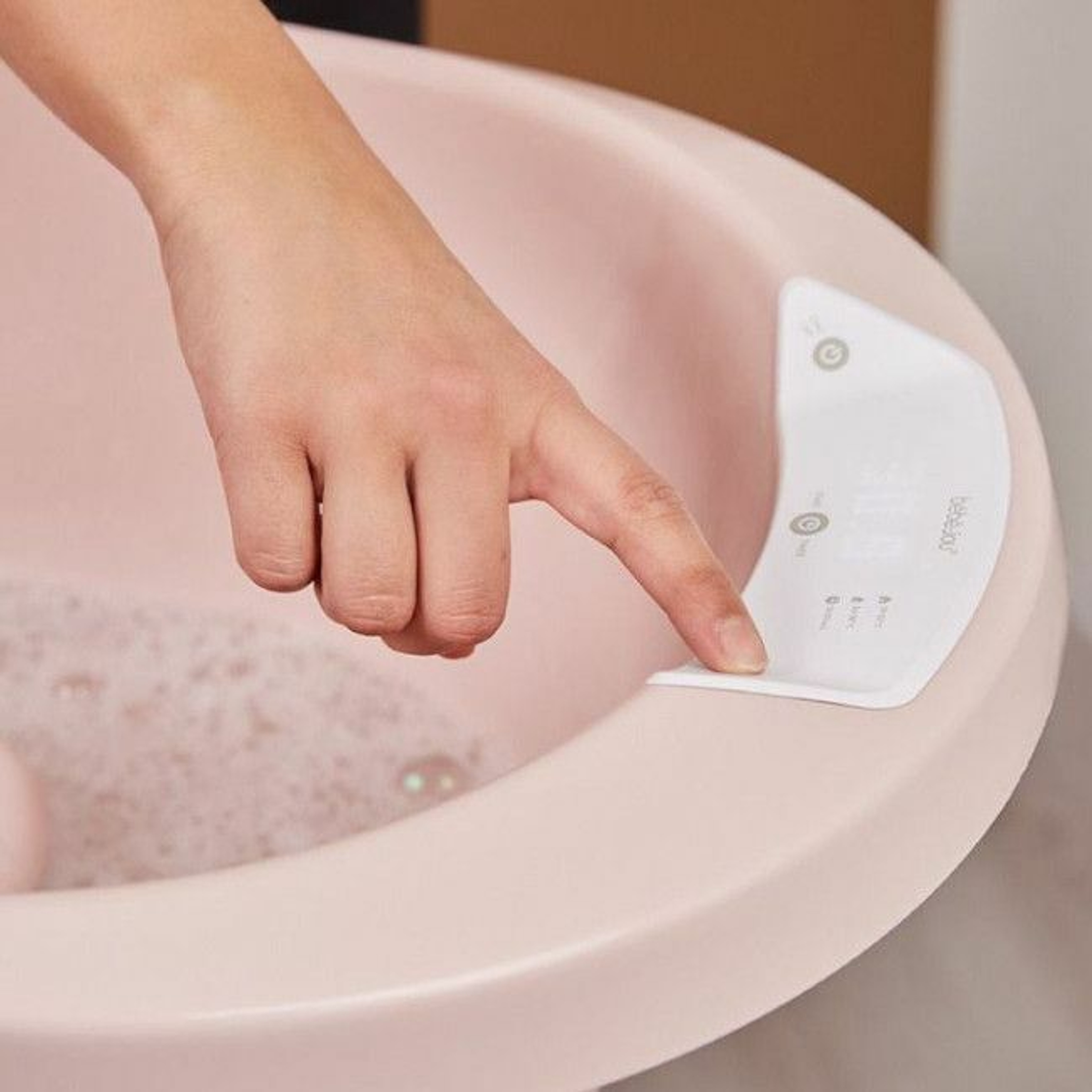 bébé-jou Banheira Sense LED + Suporte + Espreguiçadeira Pale Pink BSE1030909