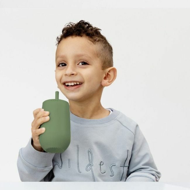 ezpz Happy Cup com Palhinha Verde Oliva EUHCO001