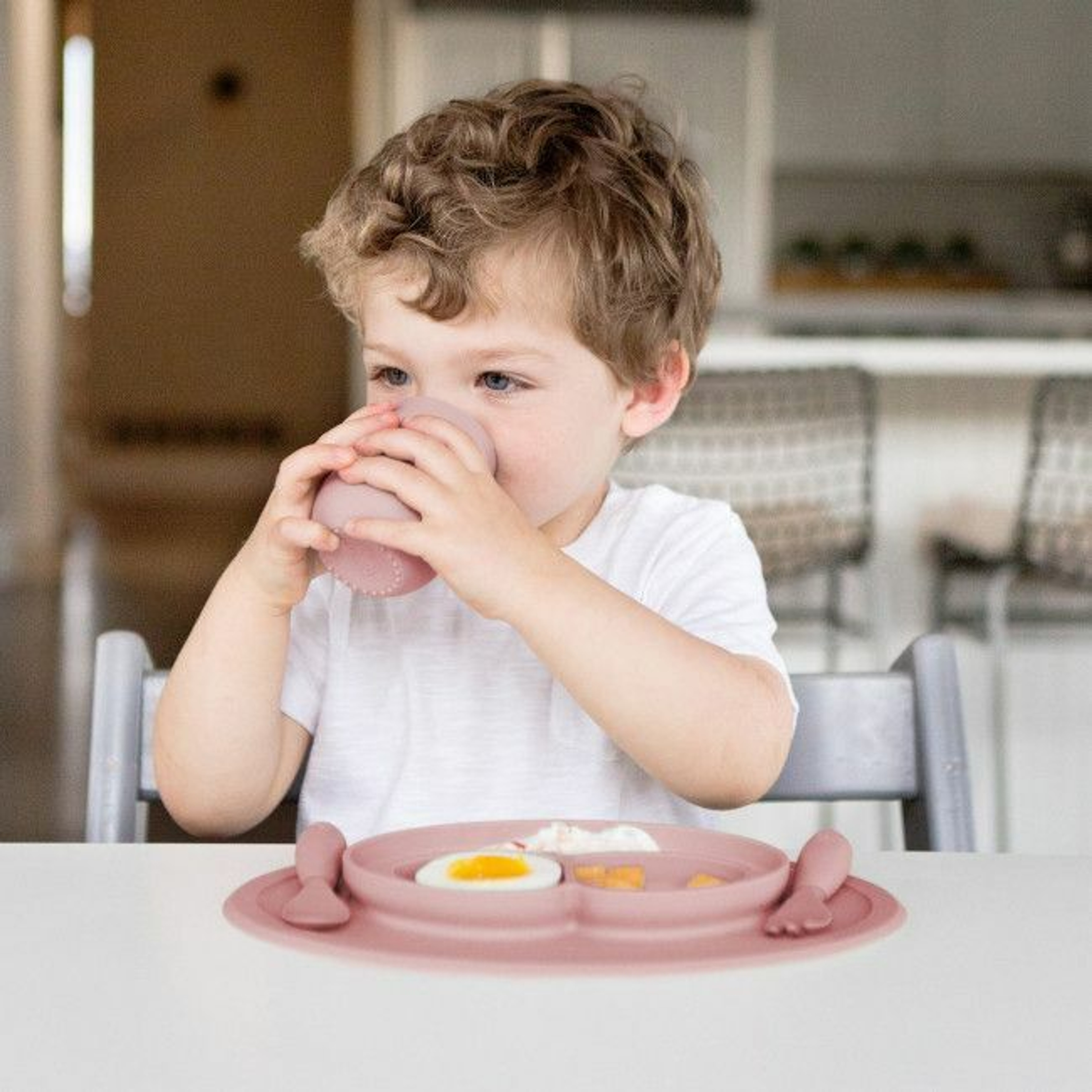 ezpz Mini Conjunto de Alimentação Rosa Nórdico EUMFB005