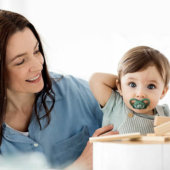 nip 2 Chupetas Silicone First Moments My Butterfly Verde 5-18M