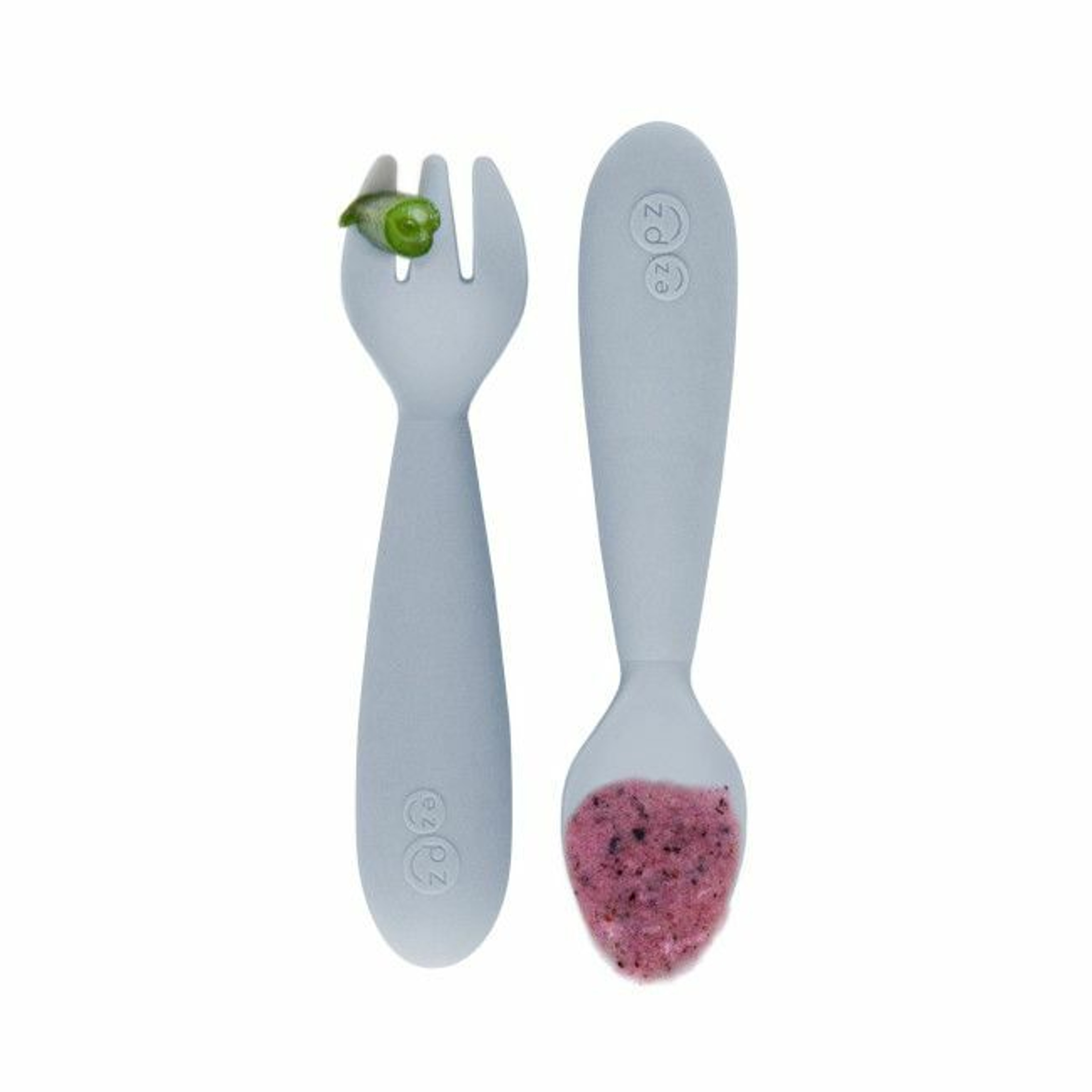ezpz Pack de 2 Mini Utensils Cinza Nórdico EUMUP003