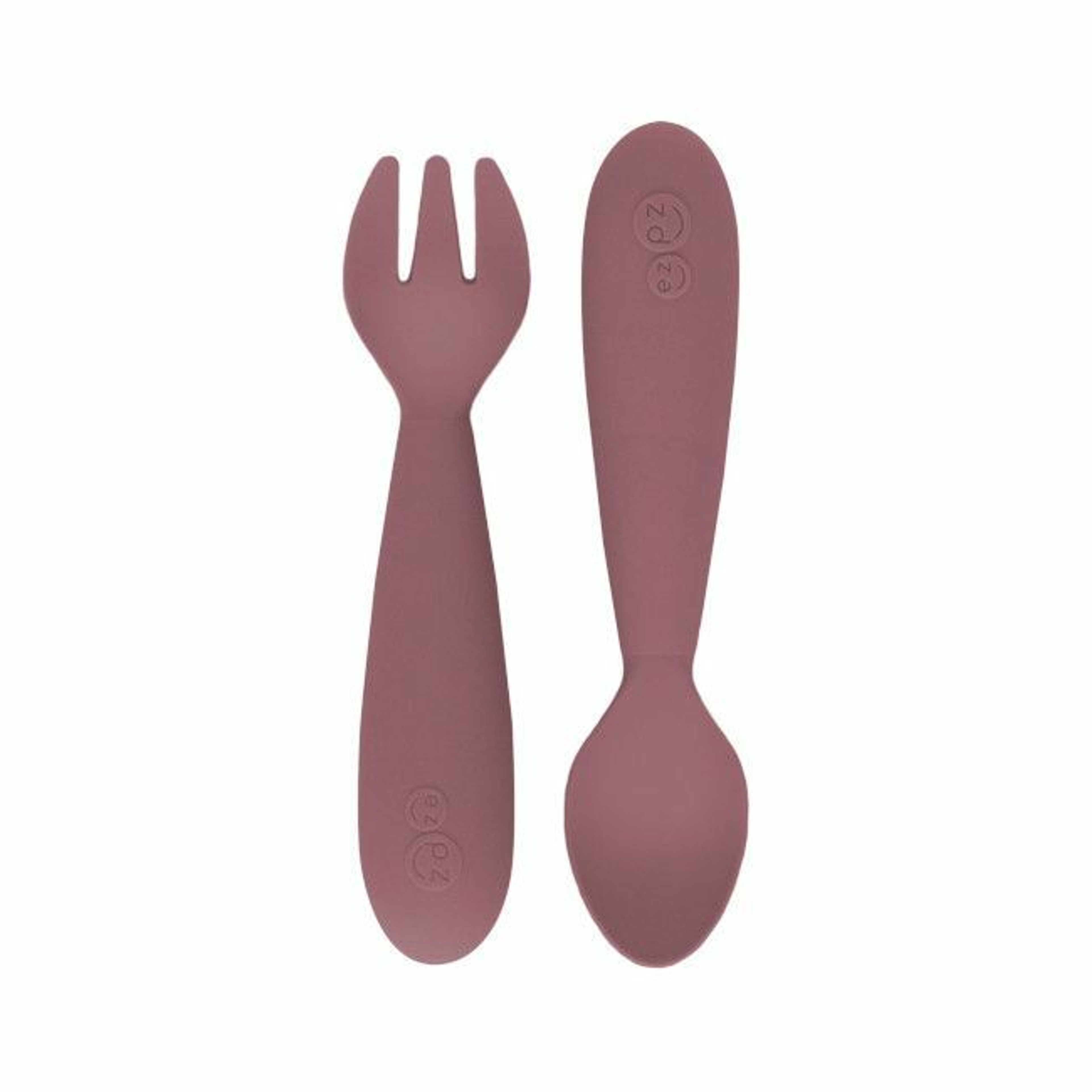 ezpz Pack of 2 Mini Utensils Mauve EUMUM001