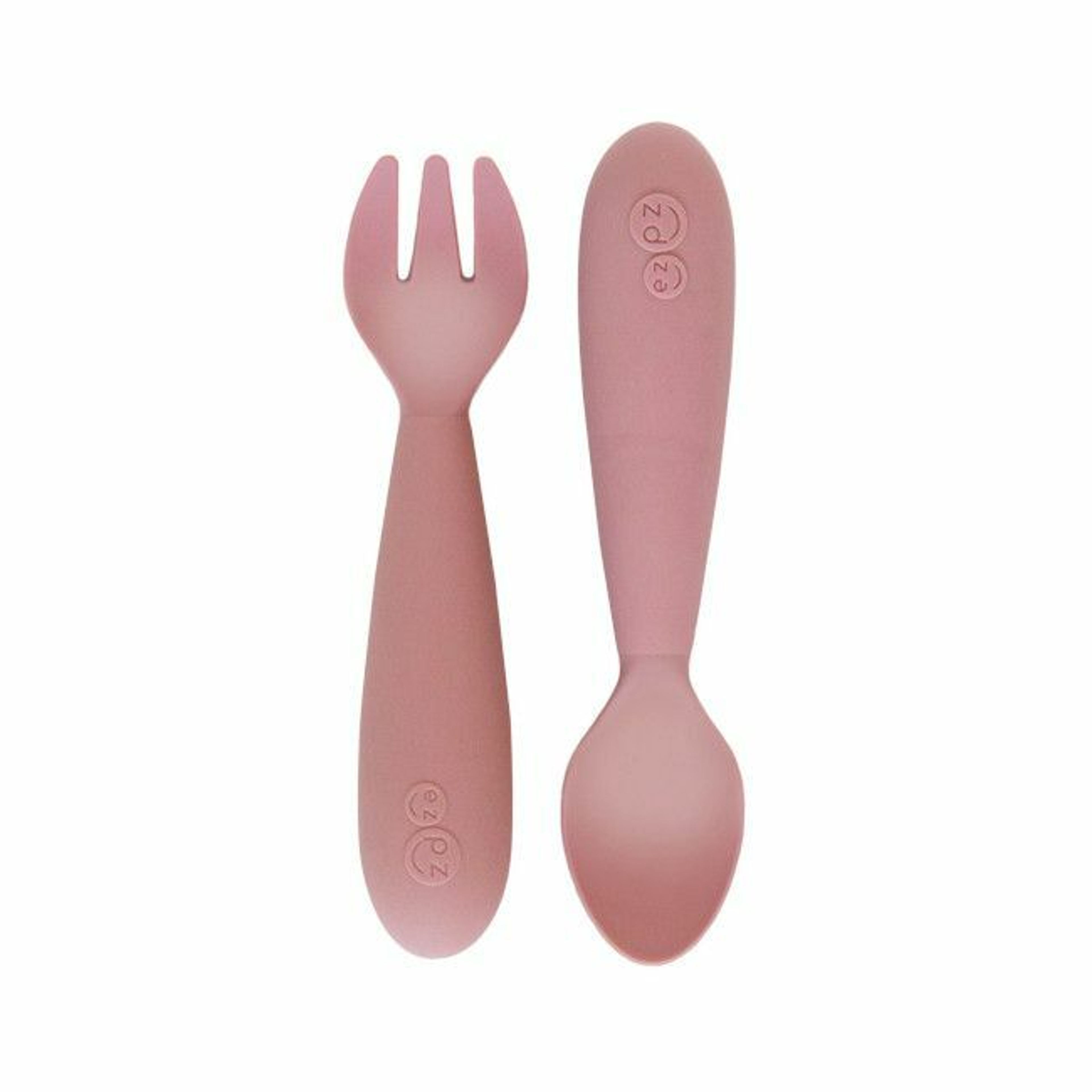 ezpz Pack of 2 Mini Utensils Nordic Pink EUMUB005