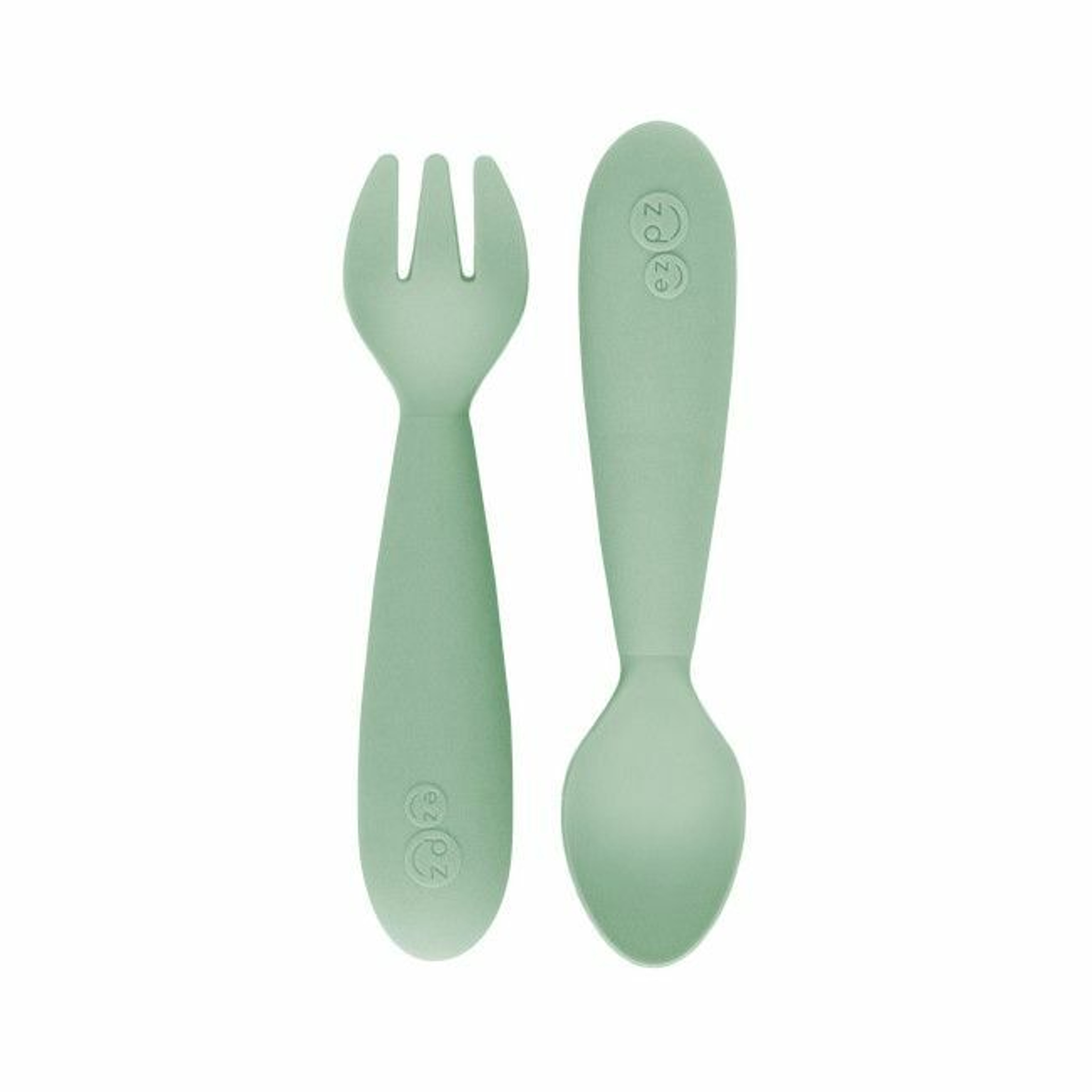 ezpz Pack of 2 Mini Utensils Nordic Green EUMUS001