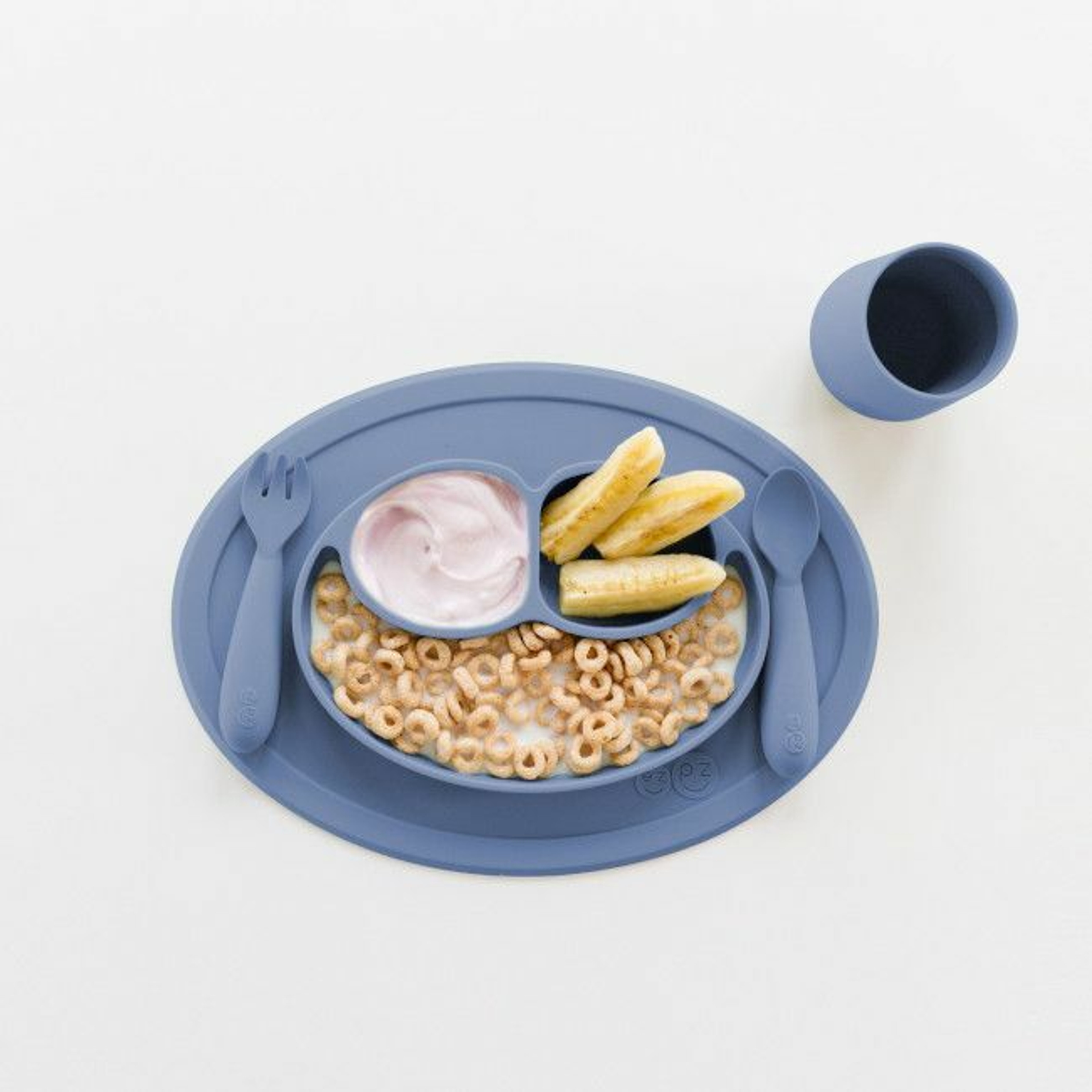 ezpz Pack de 2 Mini Utensils Índigo EUMUI001