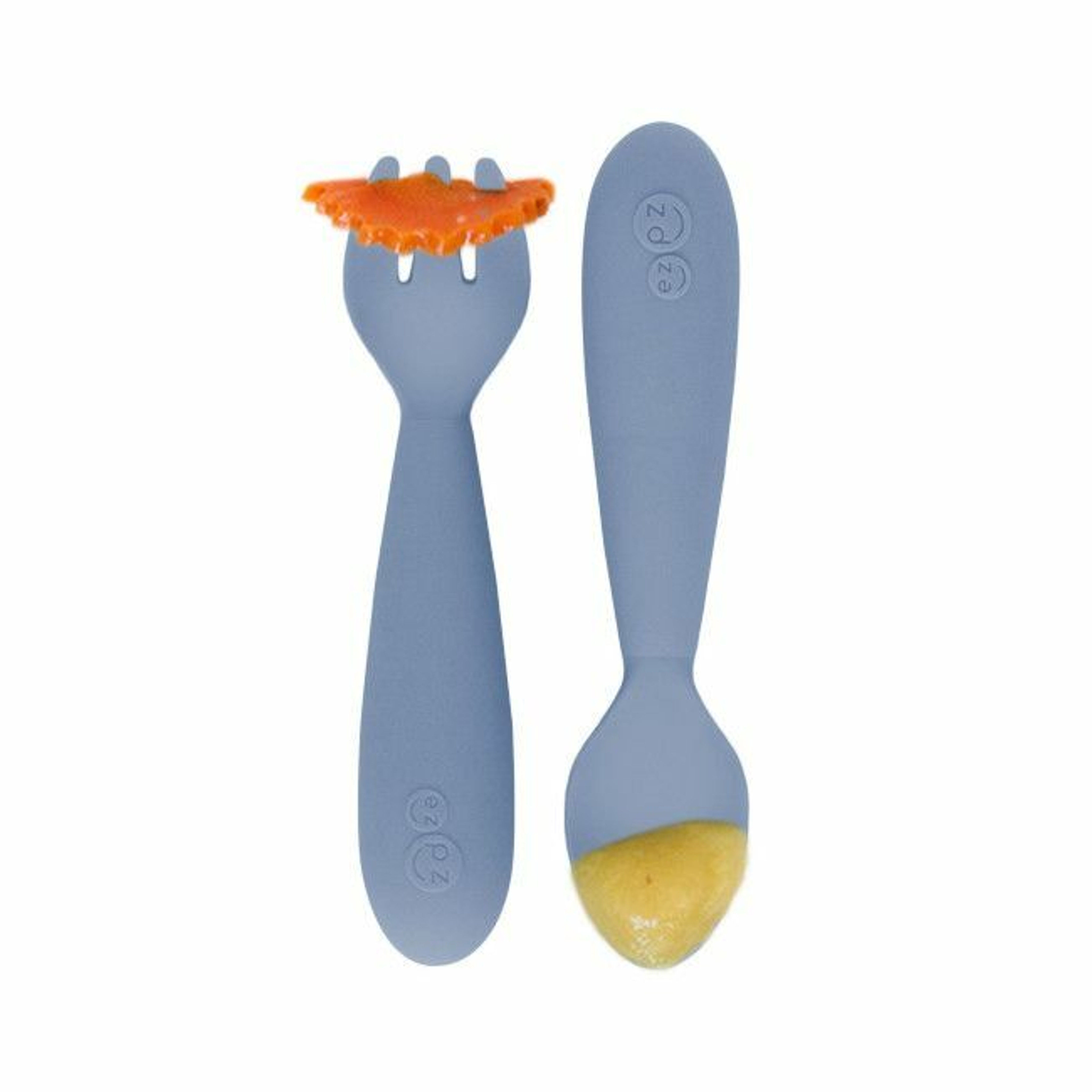 ezpz Pack de 2 Mini Utensils Índigo EUMUI001