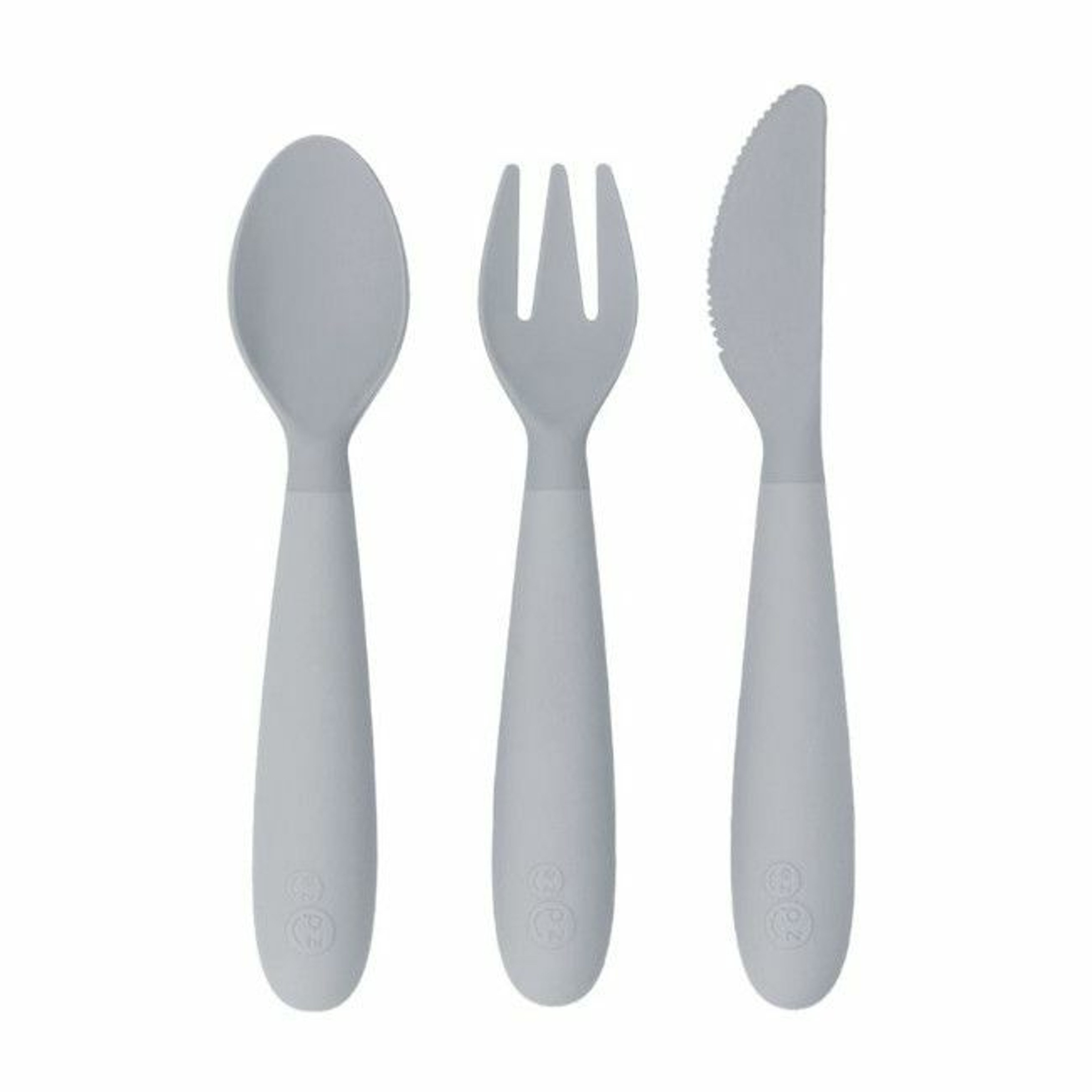 ezpz Pack of 3 Happy Utensils Nordic Grey EUHUP003