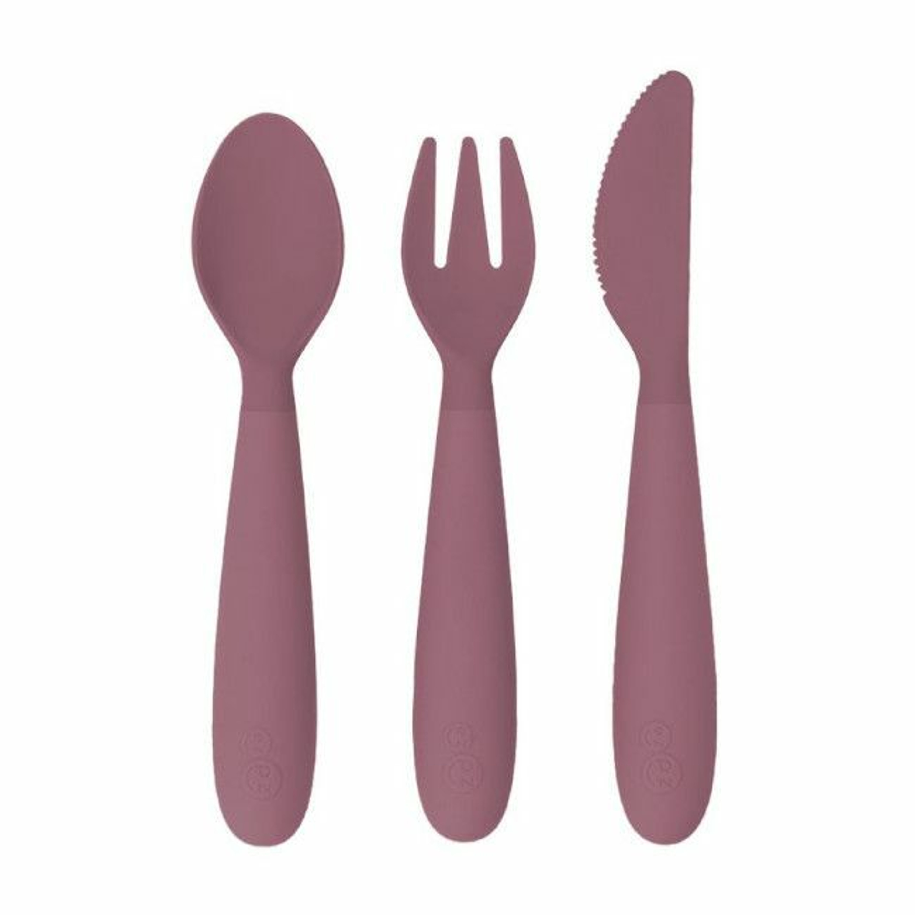 ezpz Pack of 3 Happy Utensils Mauve EUHUM001