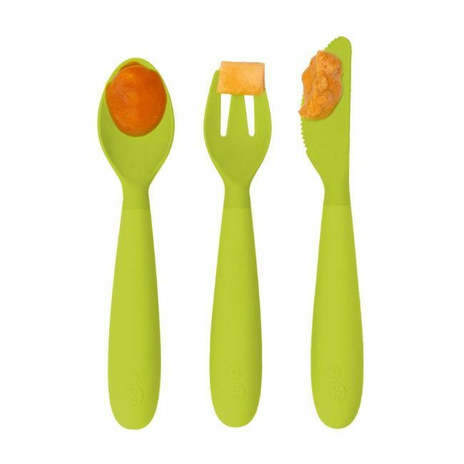 ezpz Pack de 3 Happy Utensils Verde Lima EUHUG001