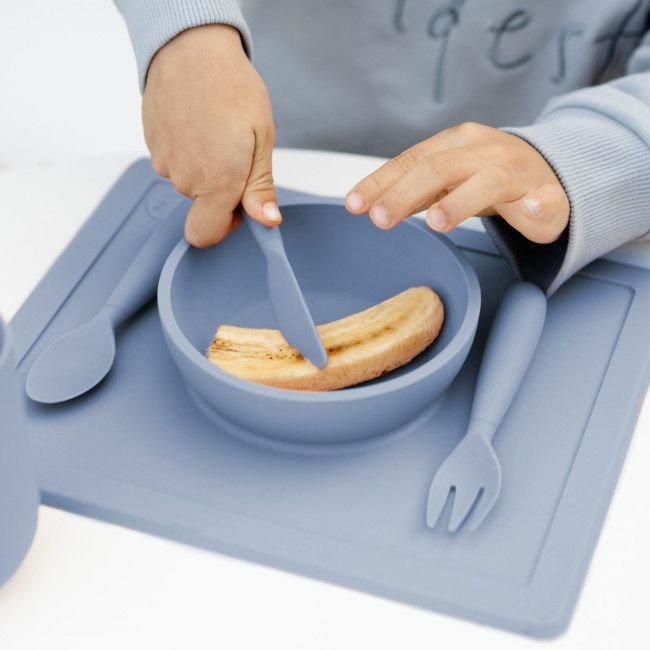 ezpz Pack de 3 Happy Utensils Índigo EUHUI001