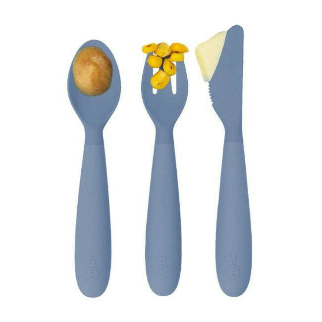 ezpz Pack de 3 Happy Utensils Índigo EUHUI001